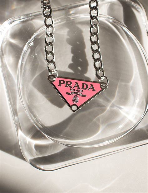 pink prada pendant|prada necklace for women.